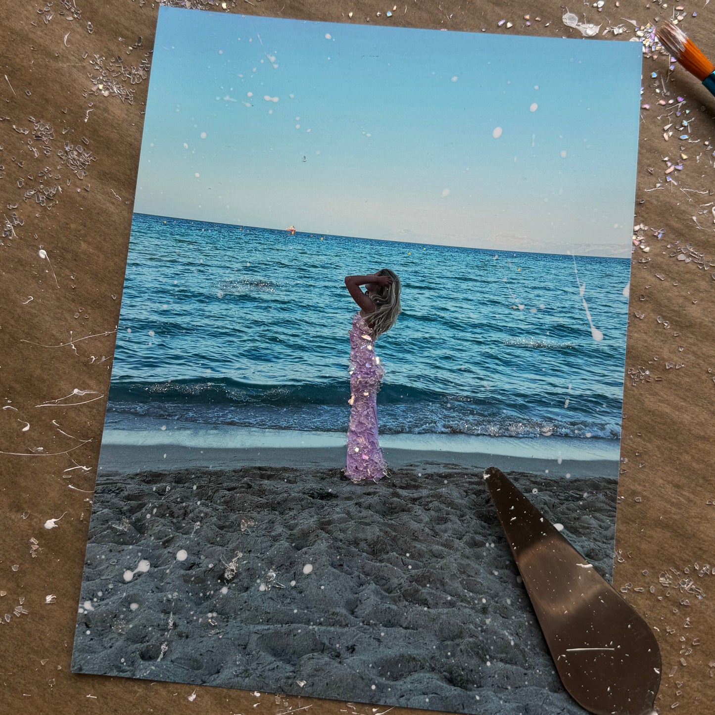 Personalisierte Glitter Prints